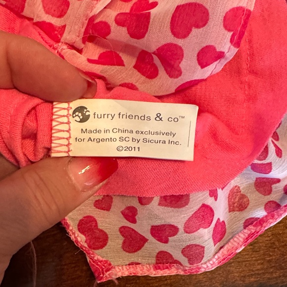 Dog Pink Heart Ruffle Tank Dress - Picture 3 of 4